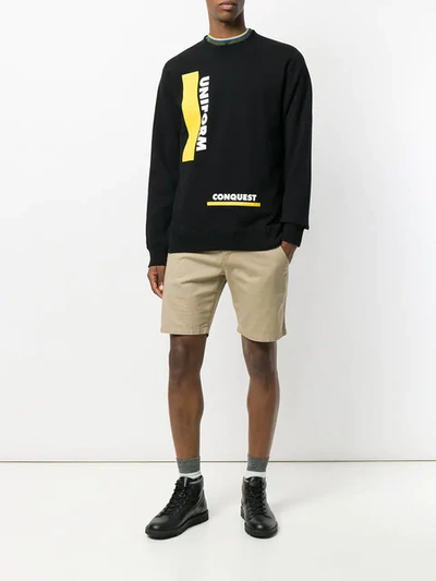 Shop Sacai Uniform Conquest Sweatshirt In Black