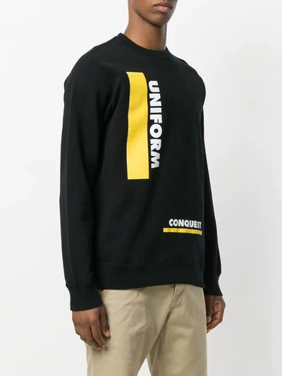 Shop Sacai Uniform Conquest Sweatshirt In Black
