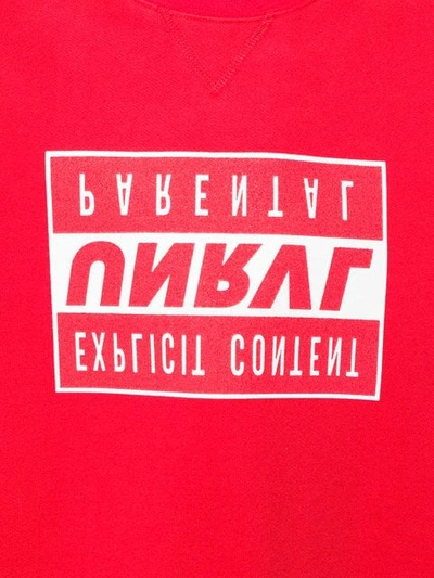 Shop Ben Taverniti Unravel Project Logo Patch Sweatshirt In Red