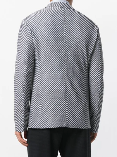 Shop Giorgio Armani Woven Blazer - Grey