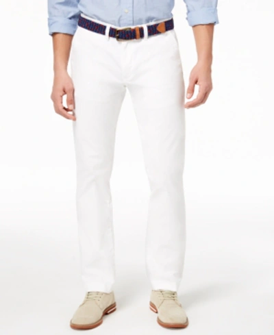 Tommy Hilfiger Men's Th Flex Stretch Regular-fit Chino Pant In White