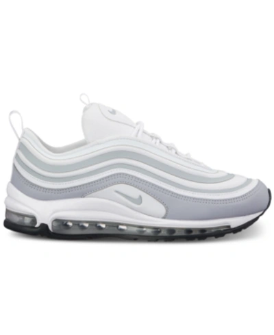 Shop Nike Women's Air Max 97 Ul '17 Casual Sneakers From Finish Line In White/pure Platinum-wolf
