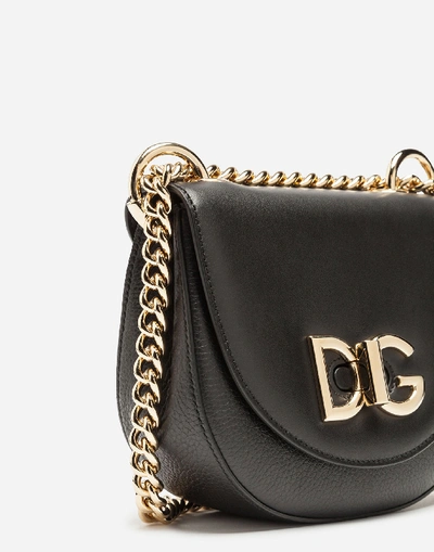 Shop Dolce & Gabbana Small Wifi Bag In Calfskin In Black