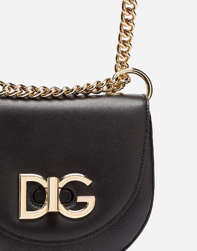 Shop Dolce & Gabbana Small Wifi Bag In Calfskin In Black