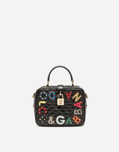 Shop Dolce & Gabbana Dolce Soft Bag In Matelassé Nappa Leather In Black