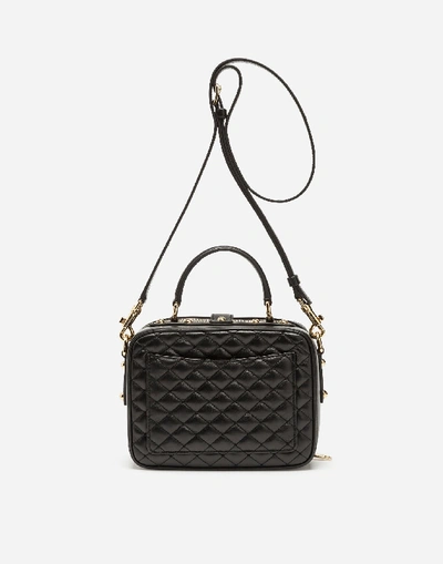 Shop Dolce & Gabbana Dolce Soft Bag In Matelassé Nappa Leather In Black