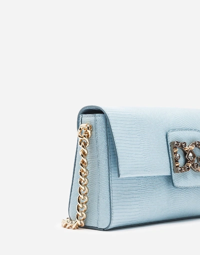 Shop Dolce & Gabbana Dg Millennials Bag In Leather In Azure
