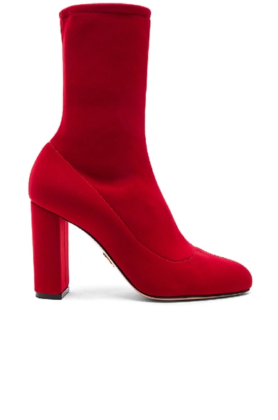 Shop Oscar Tiye Giorgia 90mm Boots In Red