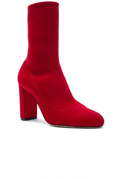 Shop Oscar Tiye Giorgia 90mm Boots In Red