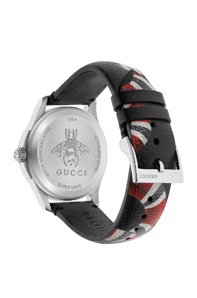 Shop Gucci 38mm Le Marche Des Merveilles Printed Snake Watch In Grey & Multicolor