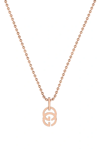 Shop Gucci Gg Running Necklace In Metallics