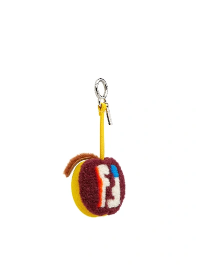 Shop Fendi Apple Bag Charm - Multicolour