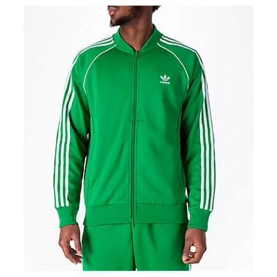 Shop Adidas Originals Men's Originals Adicolor Superstar Track Jacket, Green