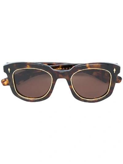 Shop Jacques Marie Mage Pasolini Sunglasses - Brown