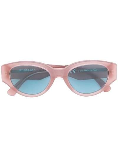 Shop Retrosuperfuture Drew Mama Sunglasses - Pink In Pink & Purple