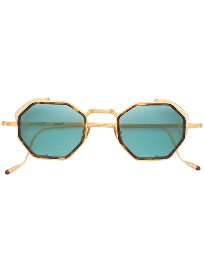 Shop Jacques Marie Mage Quatro Sunglasses In Metallic