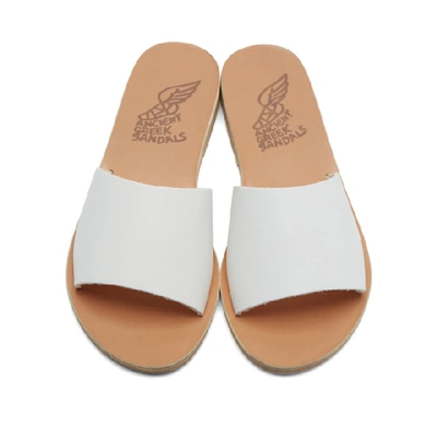 Shop Ancient Greek Sandals White Taygete Sandals
