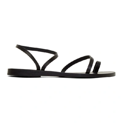 Shop Ancient Greek Sandals Black Apli Eleftheria Sandals