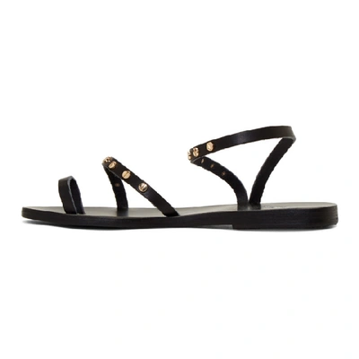 Shop Ancient Greek Sandals Black Apli Eleftheria Nails Sandals