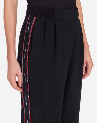 Shop Dolce & Gabbana Jogging Pants In Cady In Black