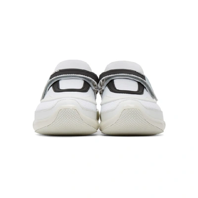 Shop Prada White Cloudbust Trainers