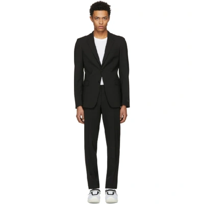 Shop Prada Black Wool Suit In F0002-nero