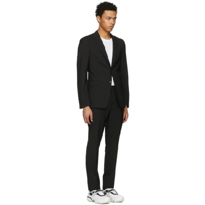 Shop Prada Black Wool Suit In F0002-nero