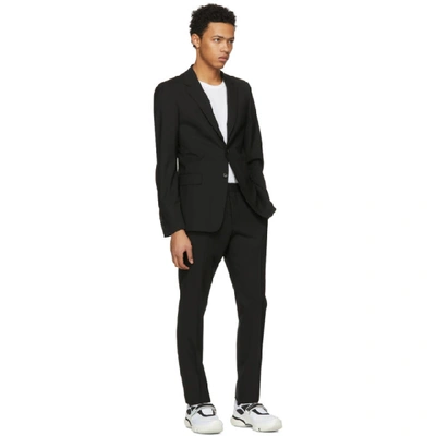Shop Prada Black Wool Suit In F0002-nero
