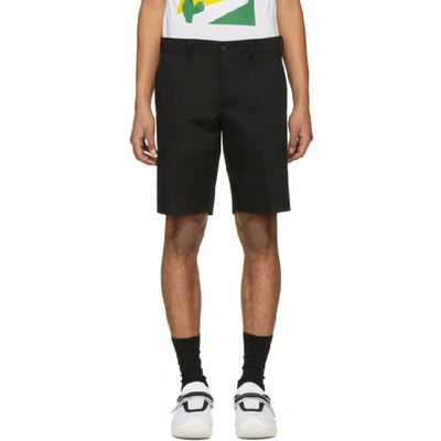 Shop Prada Black Tailored Shorts In F0002-nero