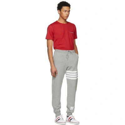 Shop Thom Browne Red Pocket T-shirt In 600 Red