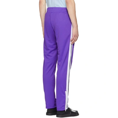 Shop Palm Angels Purple Classic Track Pants