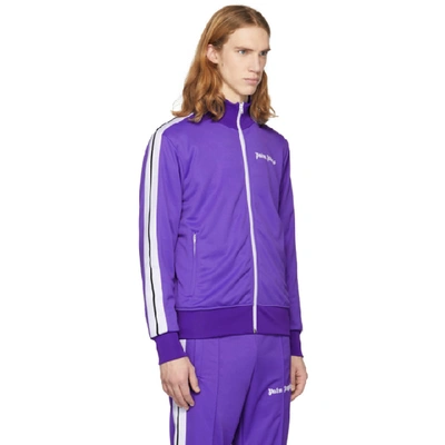 Shop Palm Angels Purple Classic Track Jacket