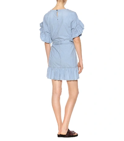 Shop Isabel Marant Étoile Lelicia Chambray Dress In Blue