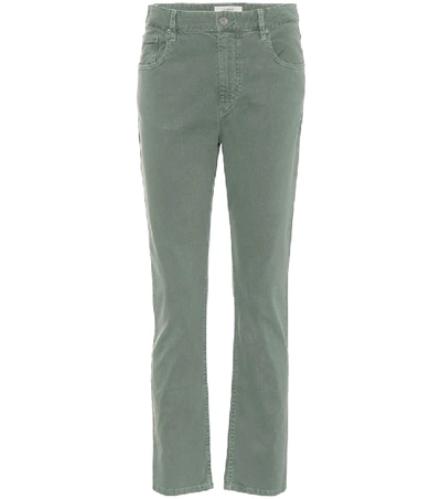Shop Isabel Marant Étoile Fliff Straight-leg Jeans In Green