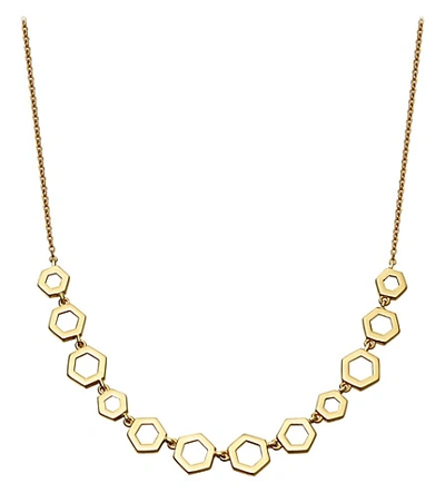 Shop Astley Clarke Honeycomb 14ct Yellow-gold Necklace In Yellow Gold