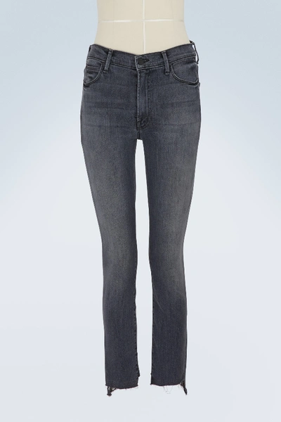 Shop Mother The Zip Stunner High-waisted Skinny Jeans In Mmt