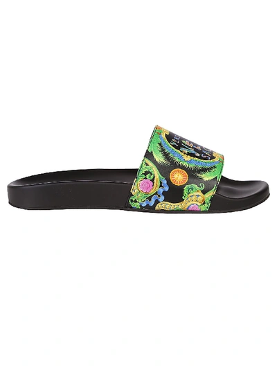 Shop Versace Sliders In Multi