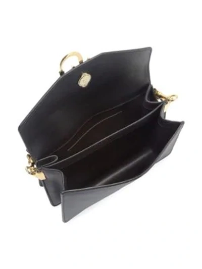 Shop Jw Anderson Leather Logo Handbag In Navy