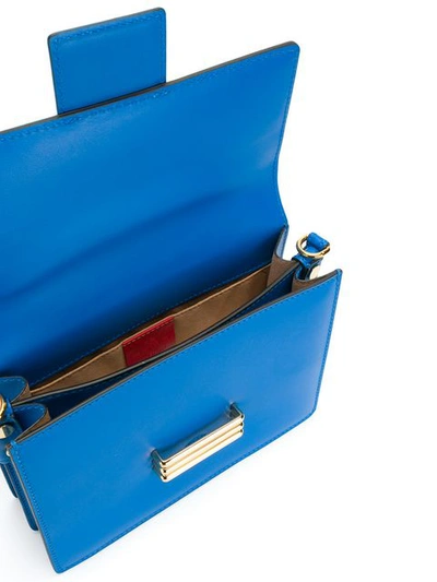 Shop Etro Paisley Strap Shoulder Bag - Blue