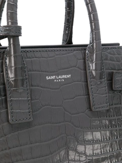 Shop Saint Laurent Crocodile Embossed Baby Sac De Jour Bag
