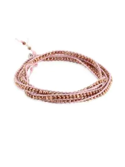Shop Chan Luu Women's Rose Gold & Blush Cord Bracelet