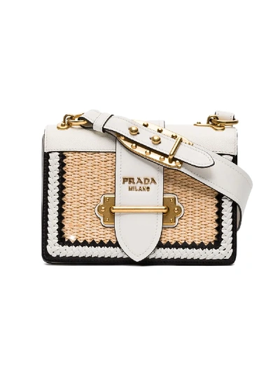 Cahier leather crossbody bag Prada White in Leather - 31064577