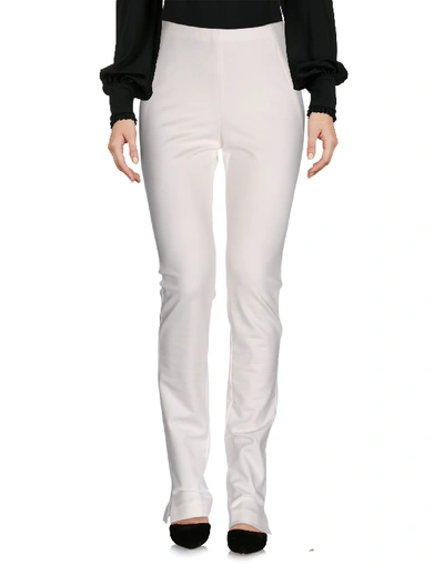 Shop Donna Karan Casual Pants In White