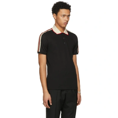 Shop Gucci Black  Band Polo In 1106 Black