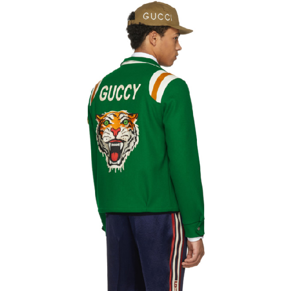 gucci green tiger jacket