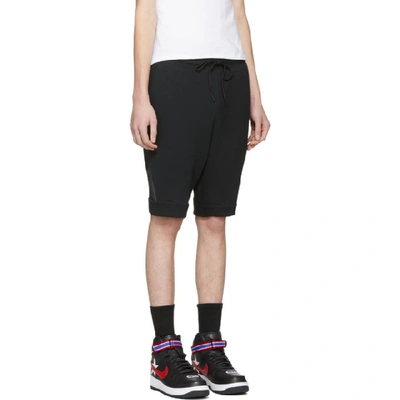 Shop Nike Black Tech Fleece Shorts