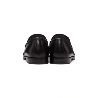 Shop Jimmy Choo Black Leather Marti Loafers