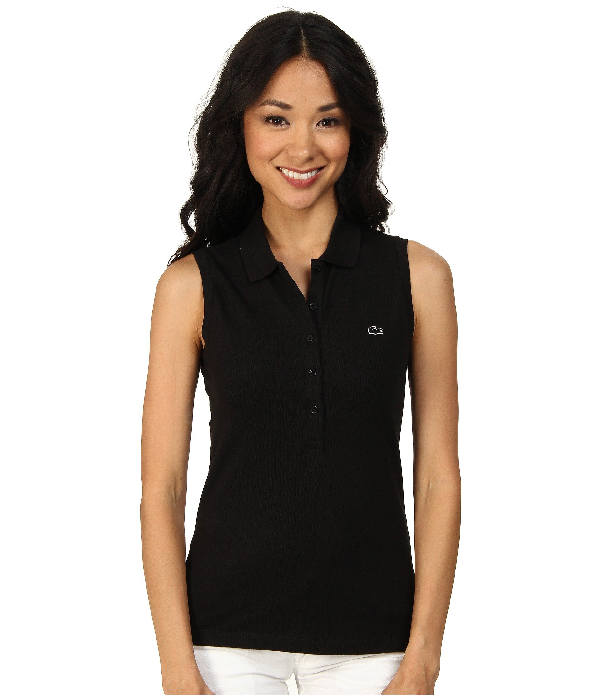 lacoste sleeveless polo
