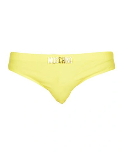 Shop Moschino Swim Swim Briefs In Yellow