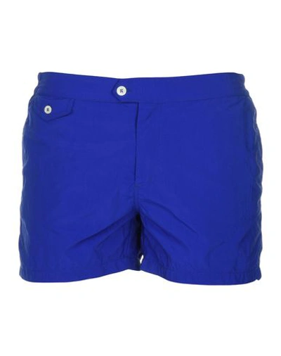 Shop Boglioli Swim Shorts In Blue